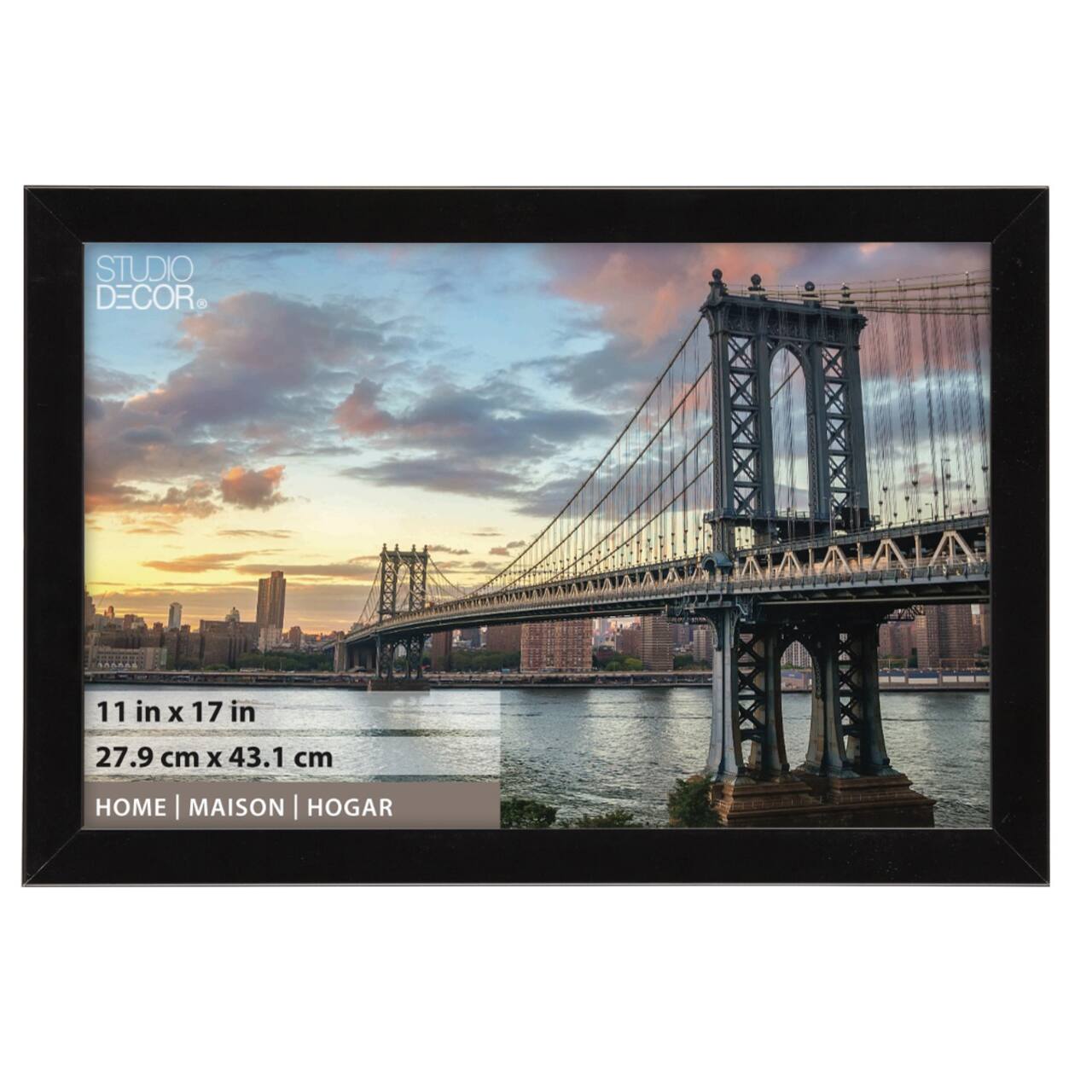 Home Flat Black Frame by Studio Décor®